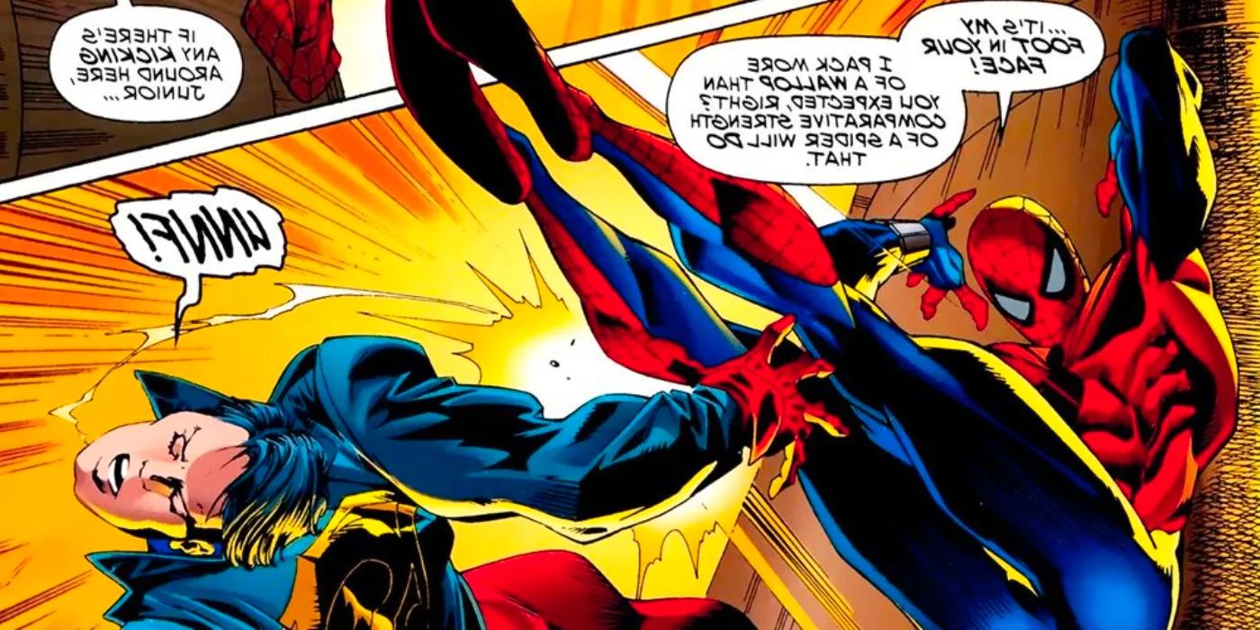 Superboy vs Scarlet Spider. Image