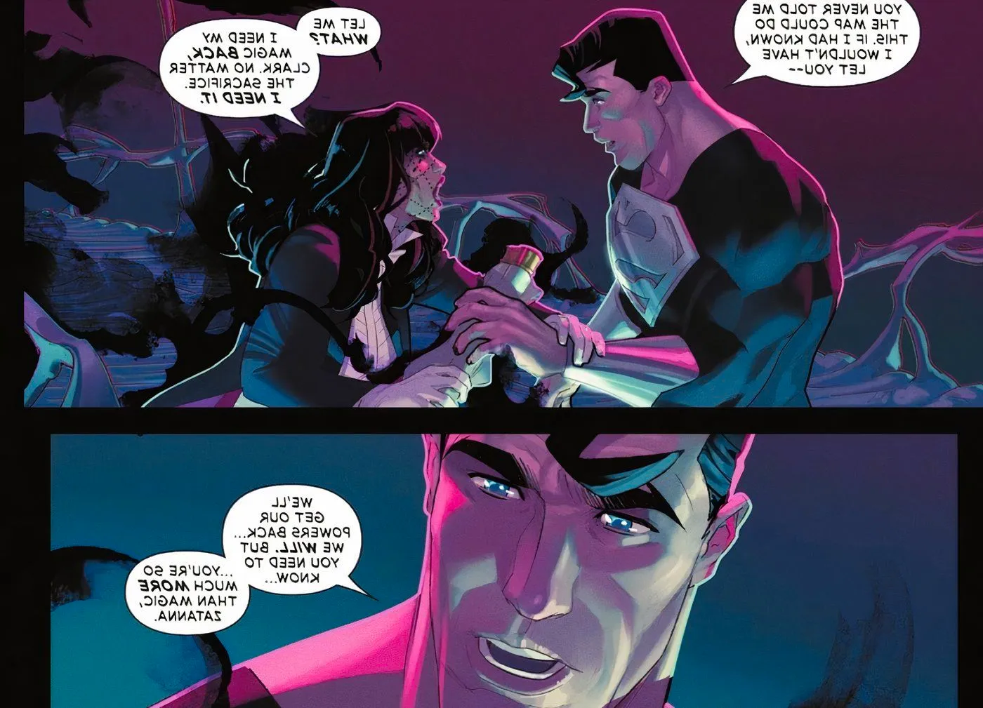 Superman #18 Zatanna and clark 1 Image