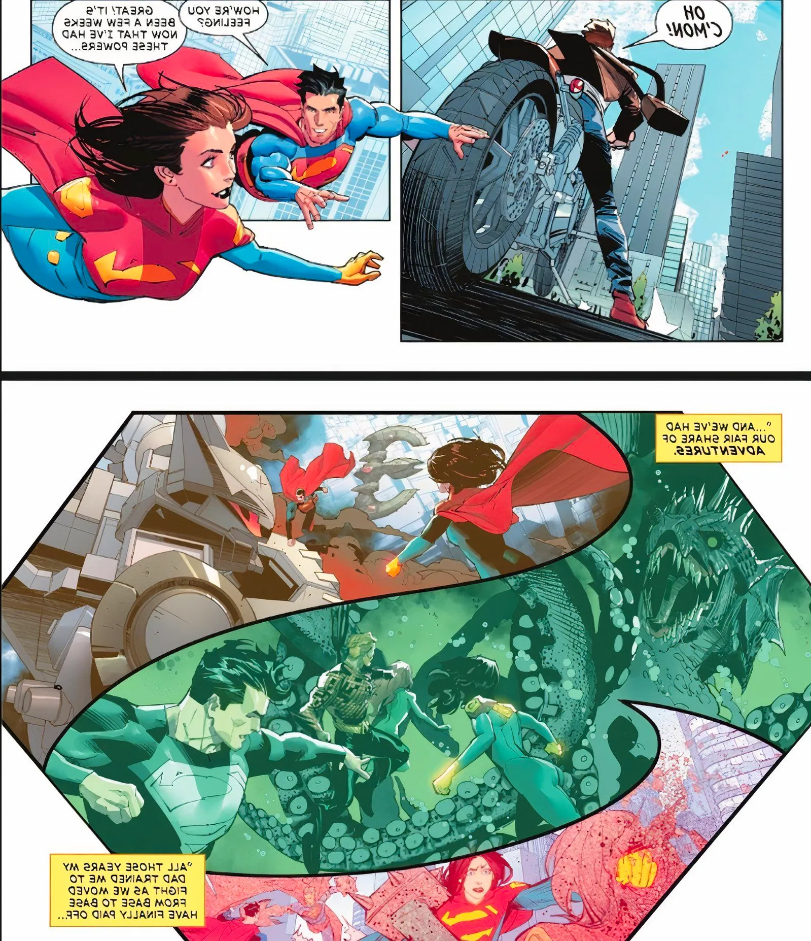 Superman #19 Clark and Superwoman powers  Image