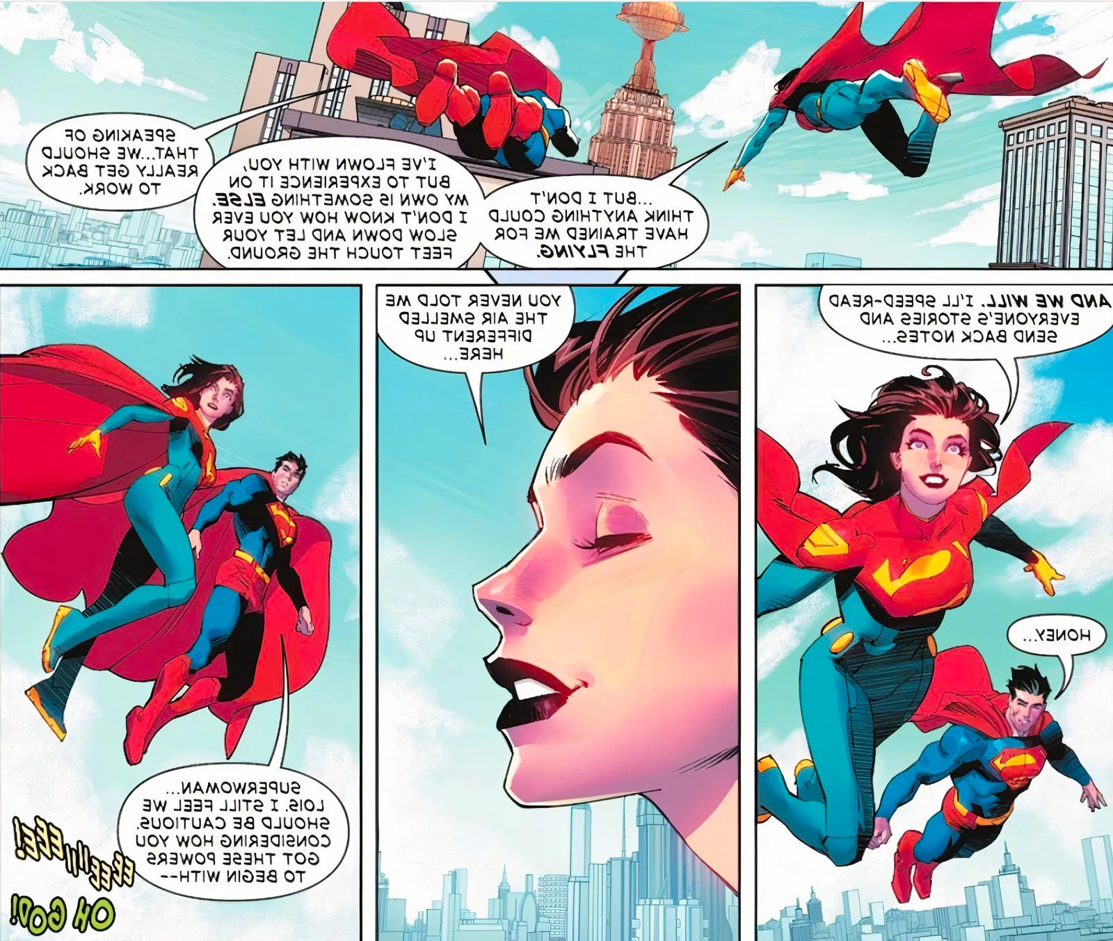 Superman #19 Lois Lane Superwoman flying  Image