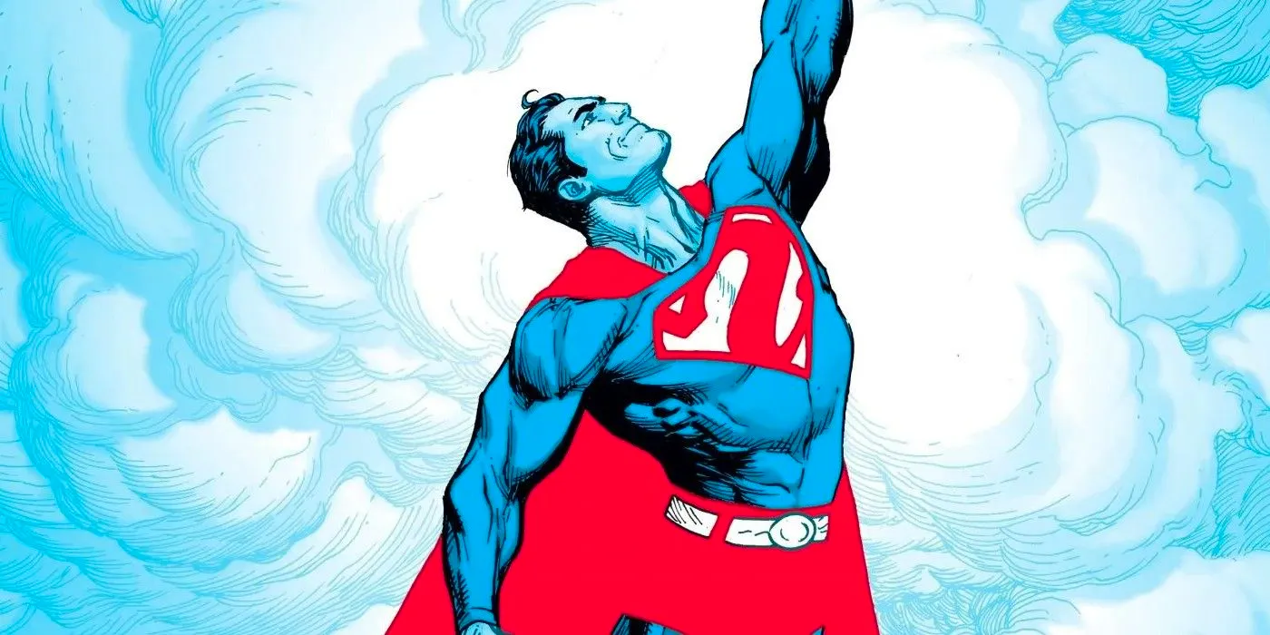 Superman in red and blue Image