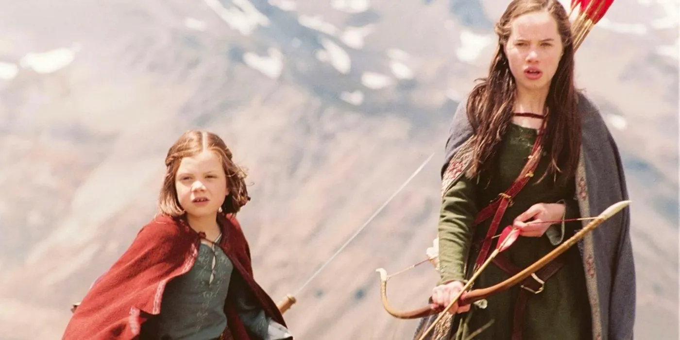 Susan and Lucy Pevensie in Chronicles of Narnia Image