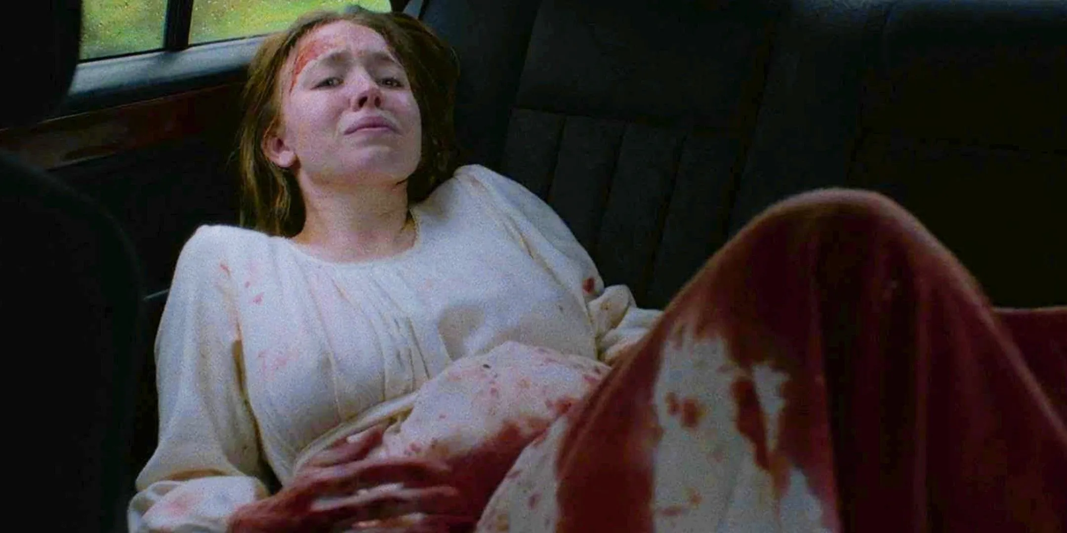 Sydney Sweeney is covered in blood in Immaculate. Image