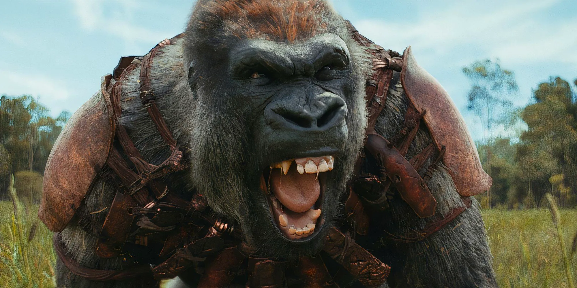 Sylva roaring in Kingdom of the Planet of the Apes Image