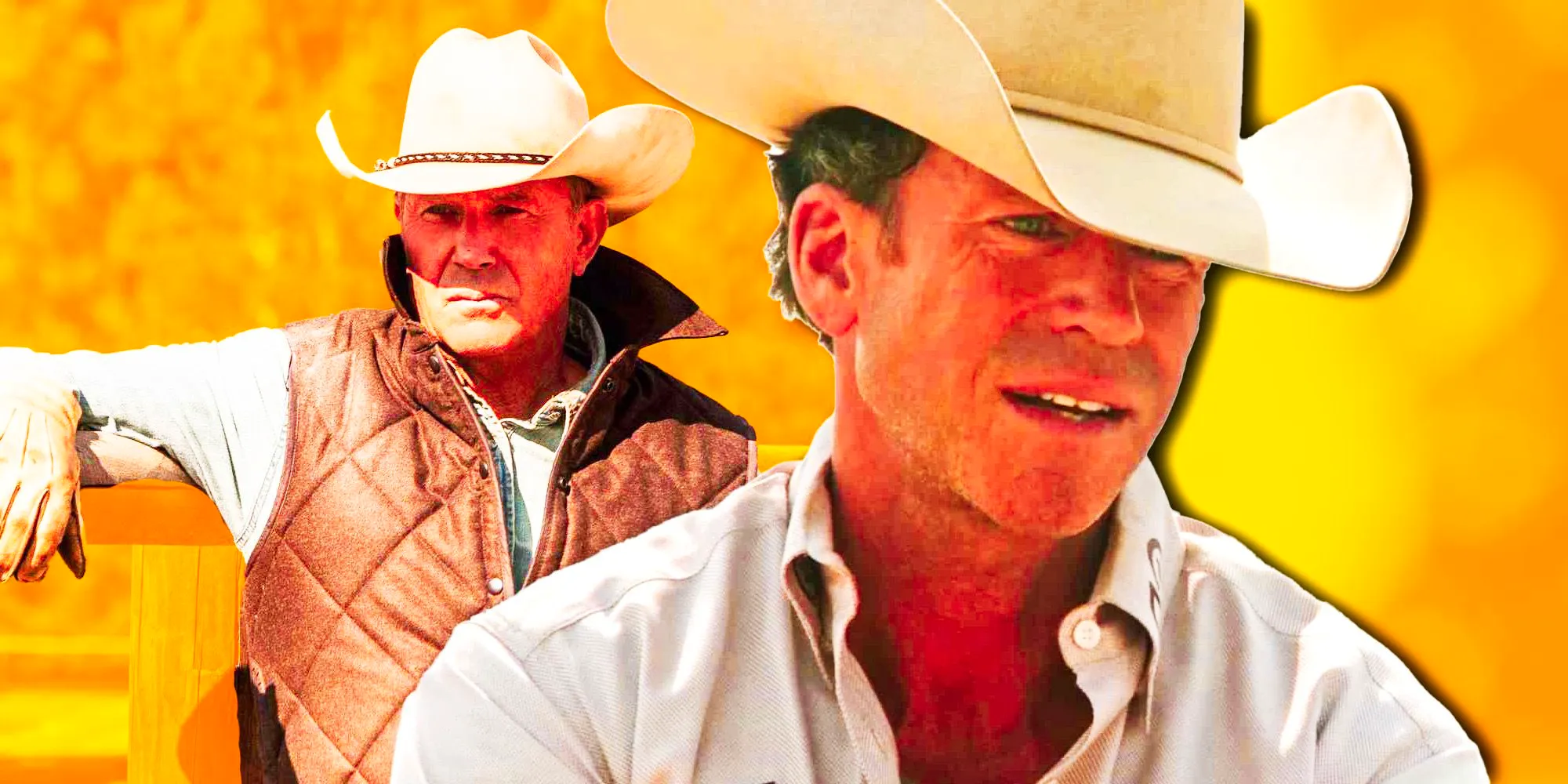 Taylor Sheridan and Kevin Costner from Yellowstone Image