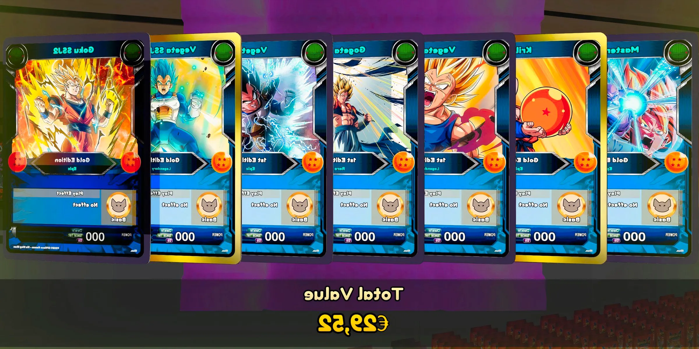 TCG Card Shop Simulator pack opening of Dragon Ball cards. Image