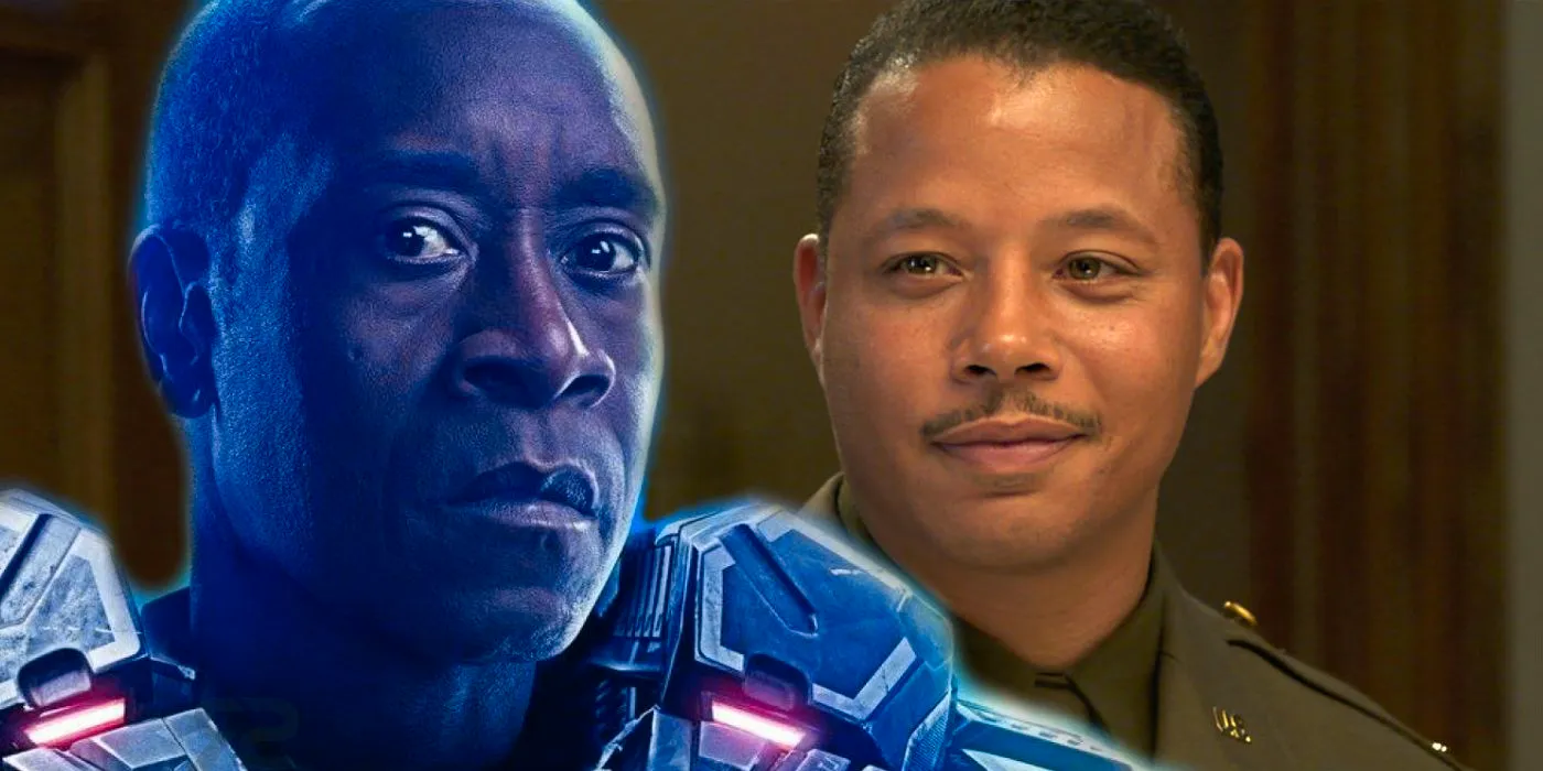 Terrence Howard and Don Cheadle War Machine Image