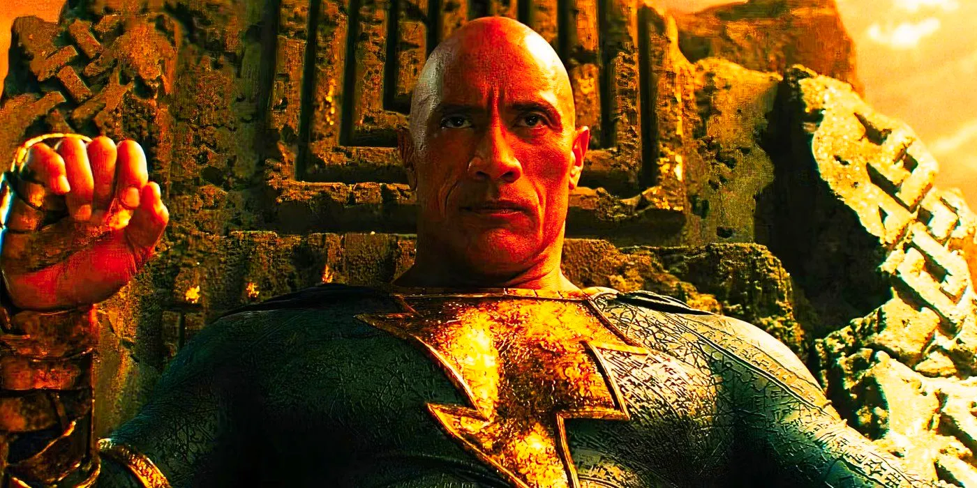 Teth-Adam on his throne in Black Adam Image