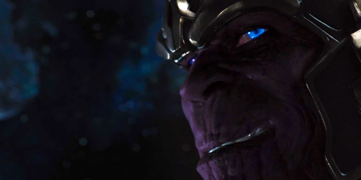 Thanos side-eyes the camera in The Avengers (2012) Image