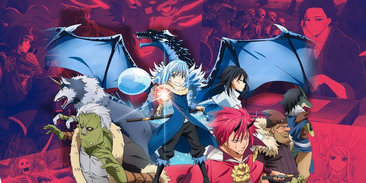 That Time I Got Reincarnated As A Slime with Not Allowed In Another World and Tsumiki - Moonlit Fantasy in the background Image