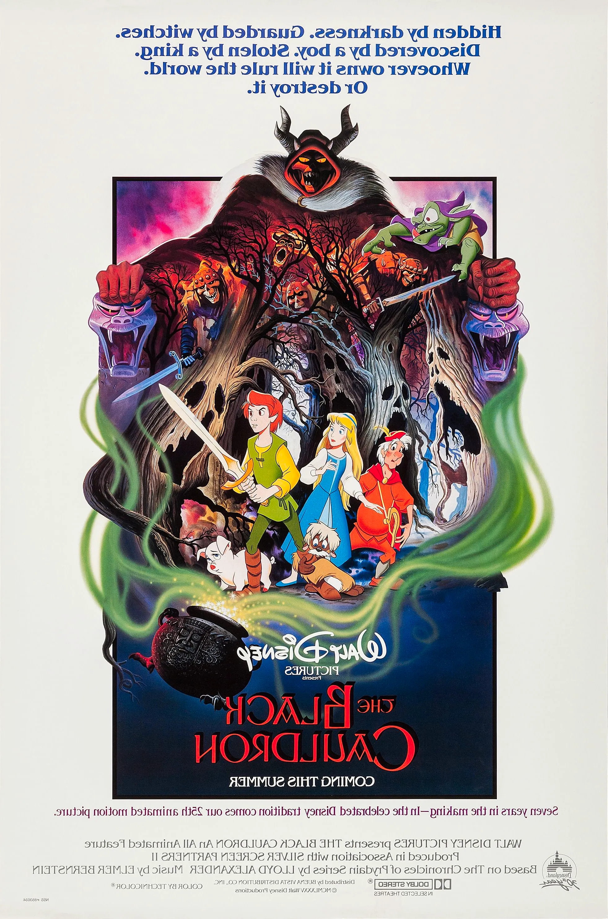 The Black Cauldron 1985 Film Poster Image