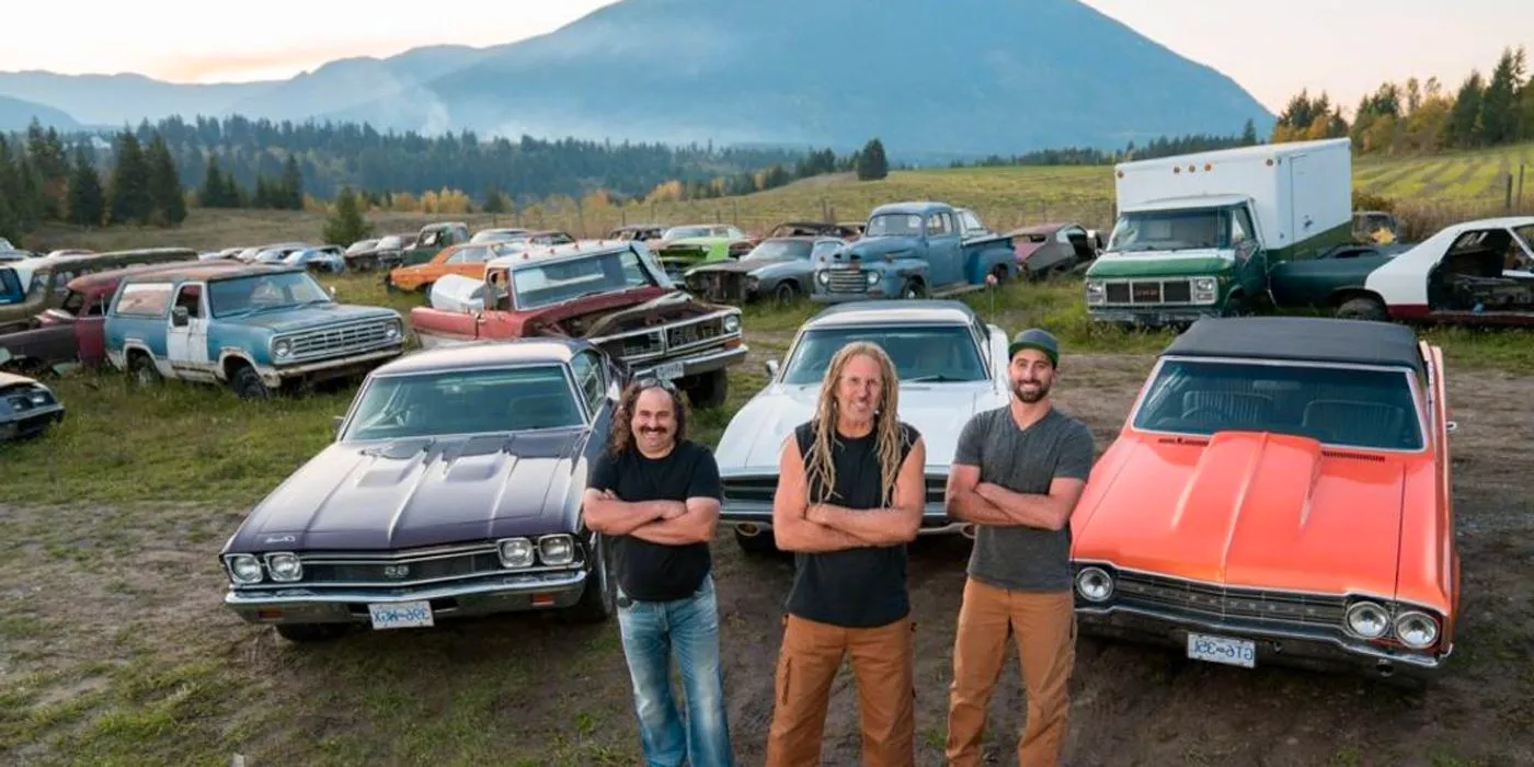 The cast of the automotive restoration series Rust Valley Restorers Image