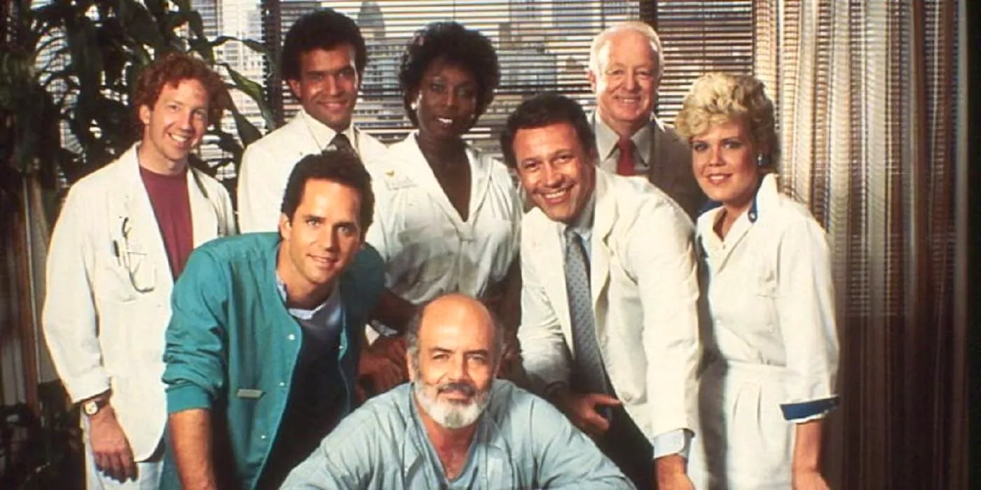 The cast of Trapper John, M.D. Image