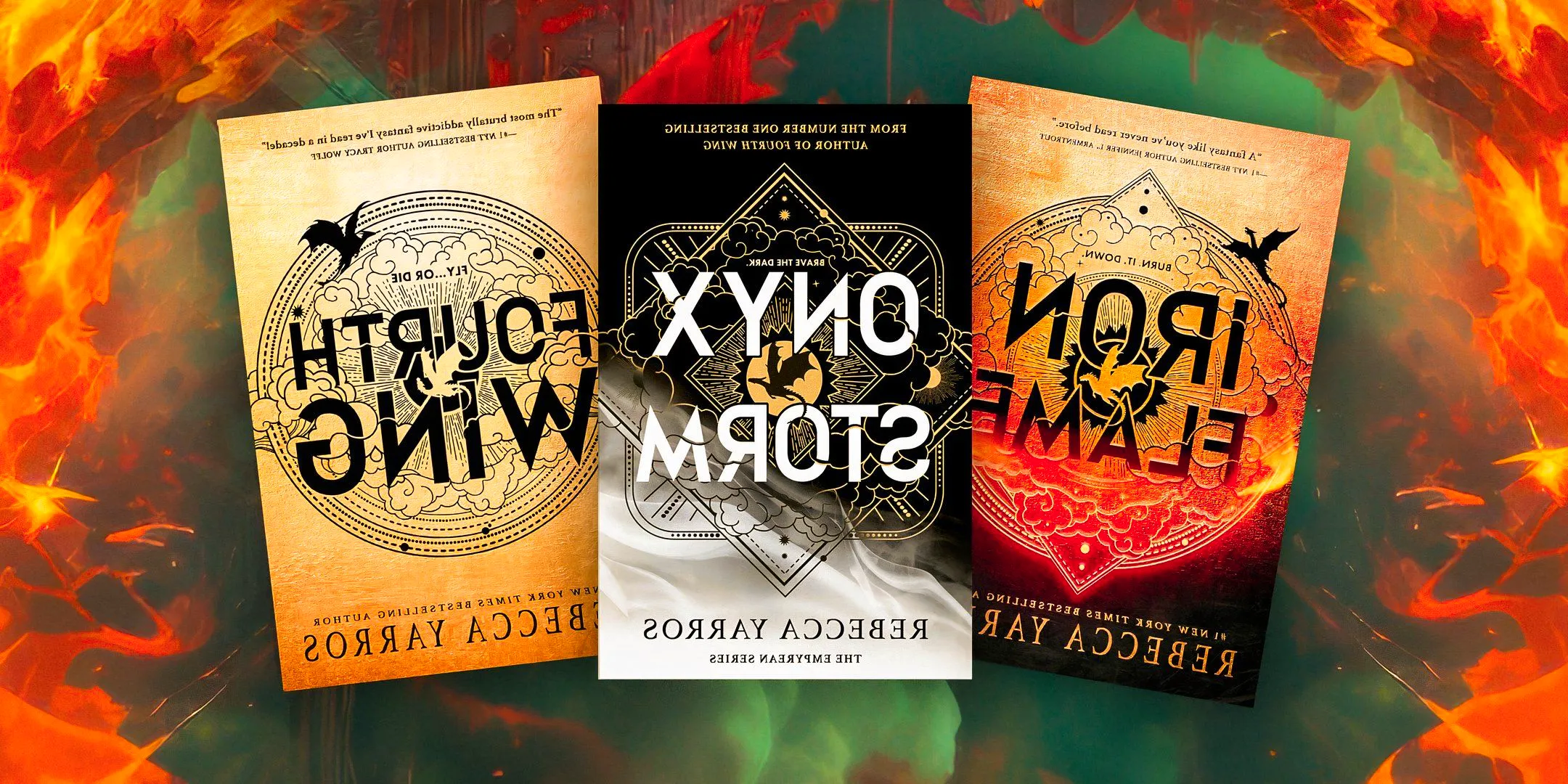 The covers of the Empyrean Series books Image