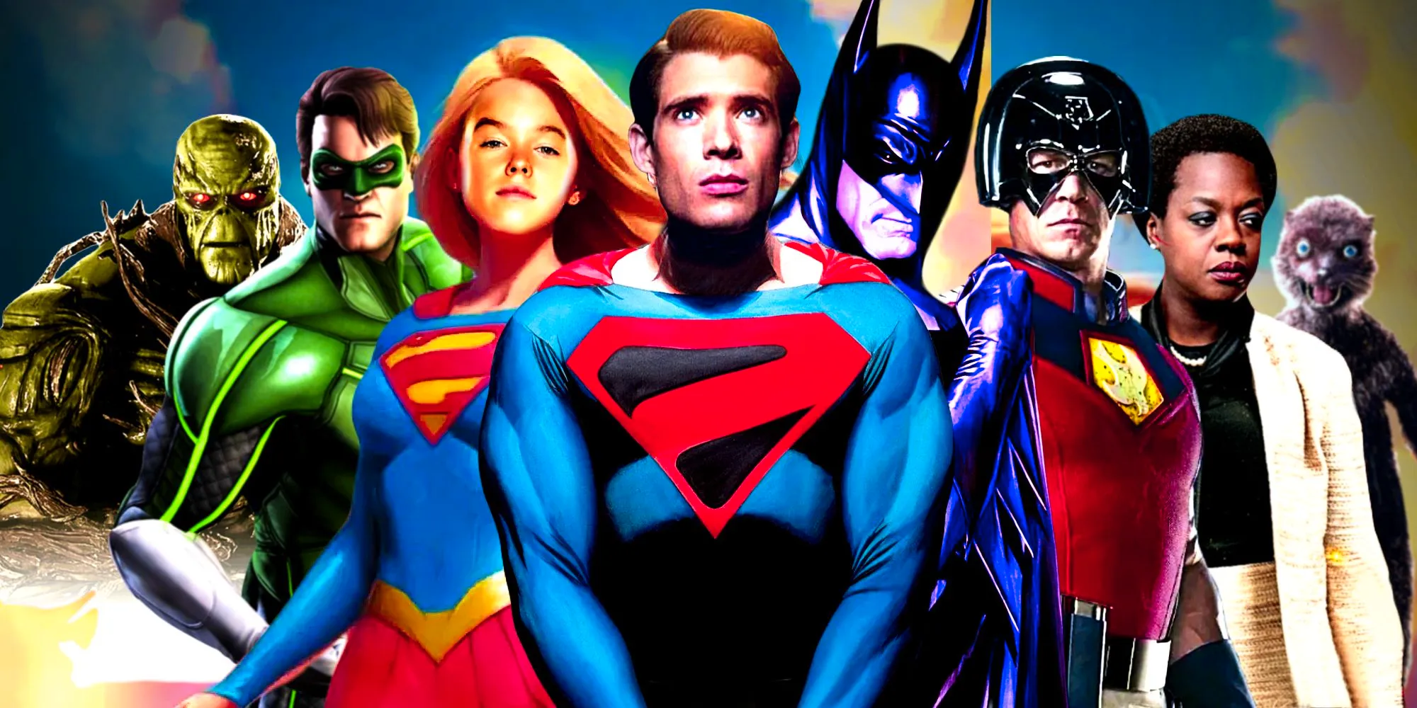 The DCU's Gods and Monsters Movies and TV Shows Main Characters Lining Up Image