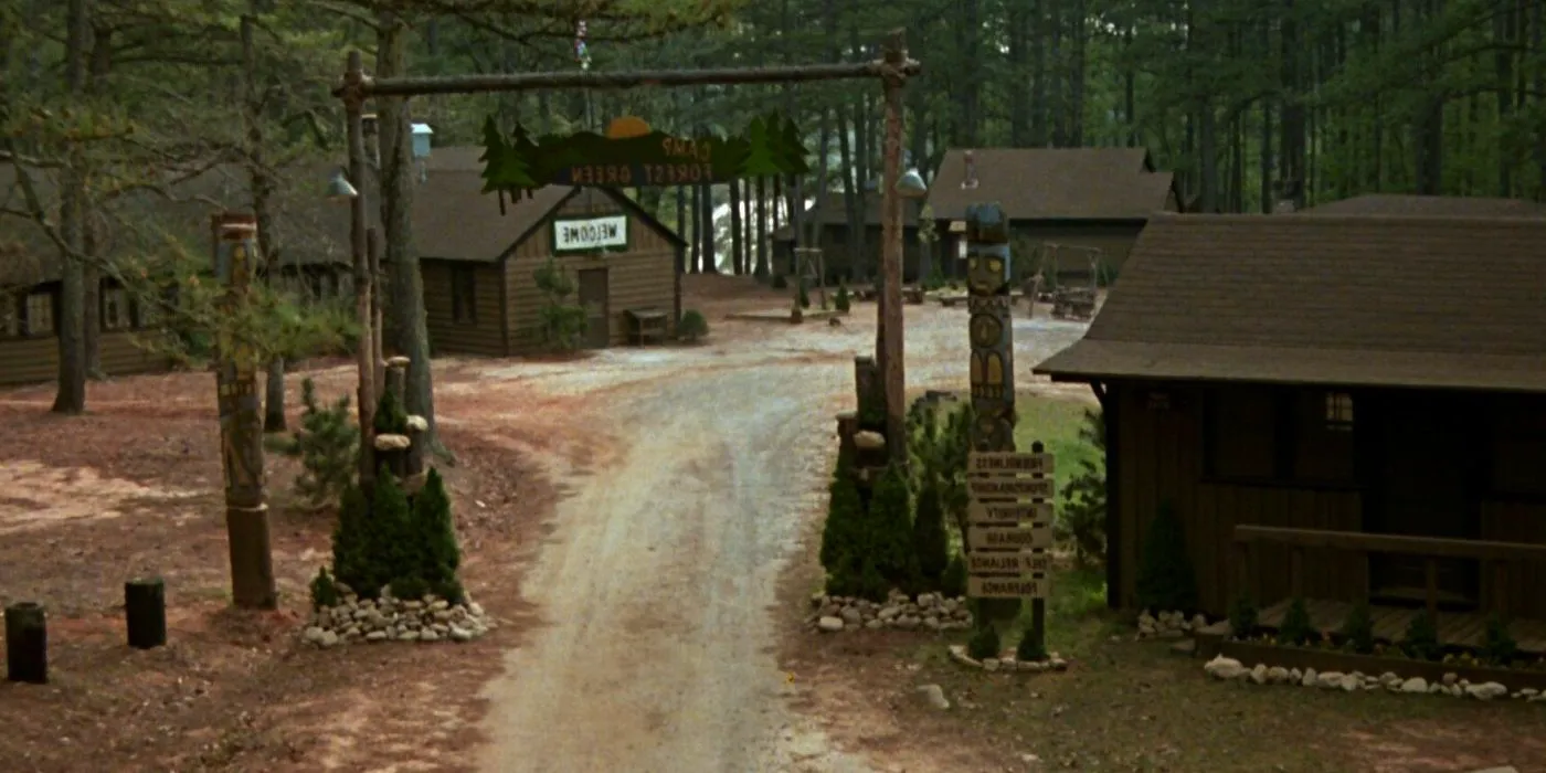 The entrance to Camp Crystal Lake in Friday the 13th Part VI: Jason Lives Image