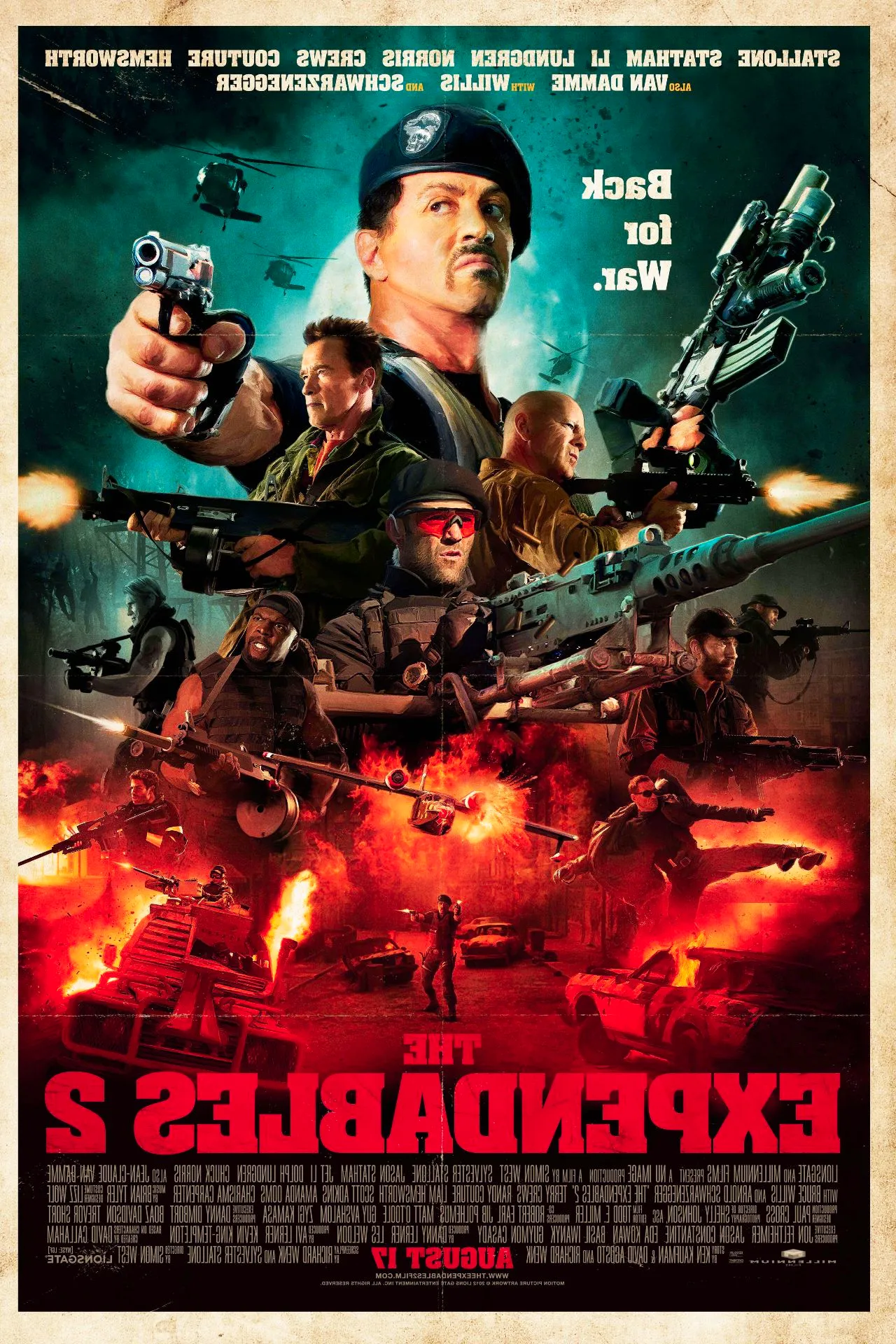 The Expendables 2 Movie Poster Image