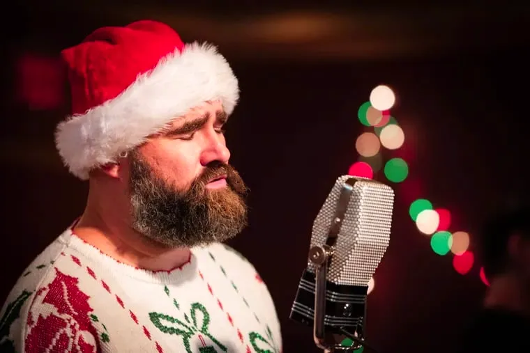 The first single from the Eagles’ holiday album features the Kelce brothers Image