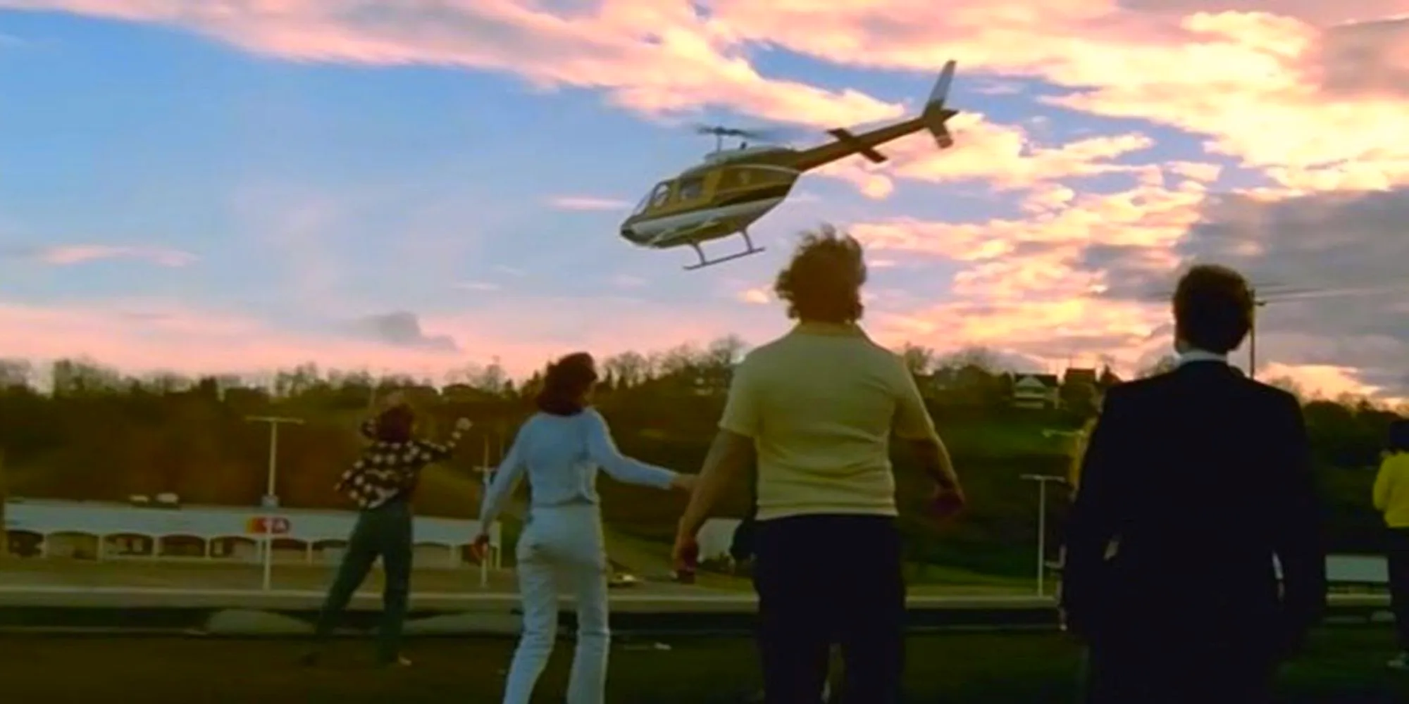 The helicopter flying away in Dawn of the Dead Image