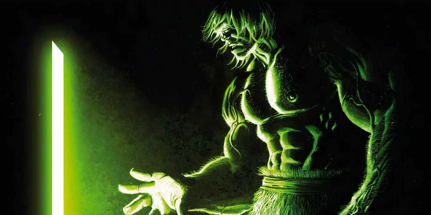 The Hulk reaching out toward the Green Door. Image