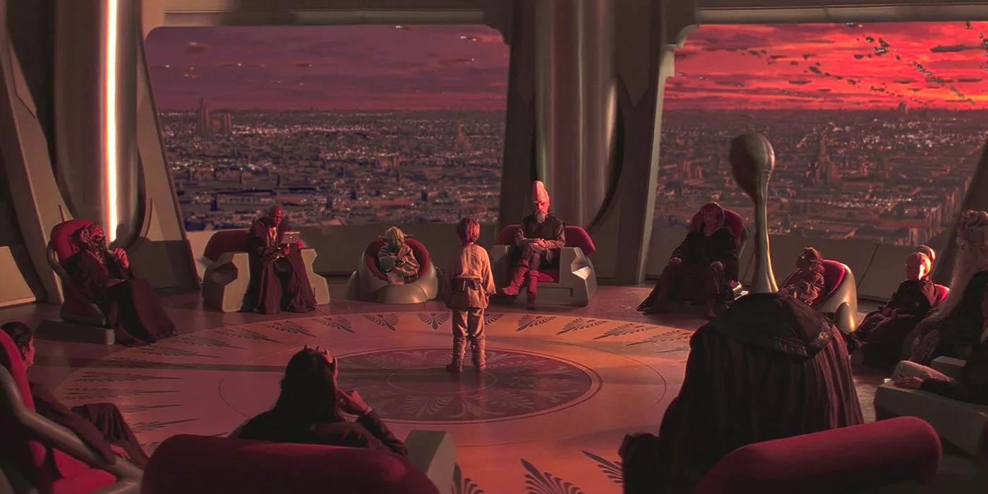 The Jedi Council Examines Anakin Star Wars The Phantom Menace Image