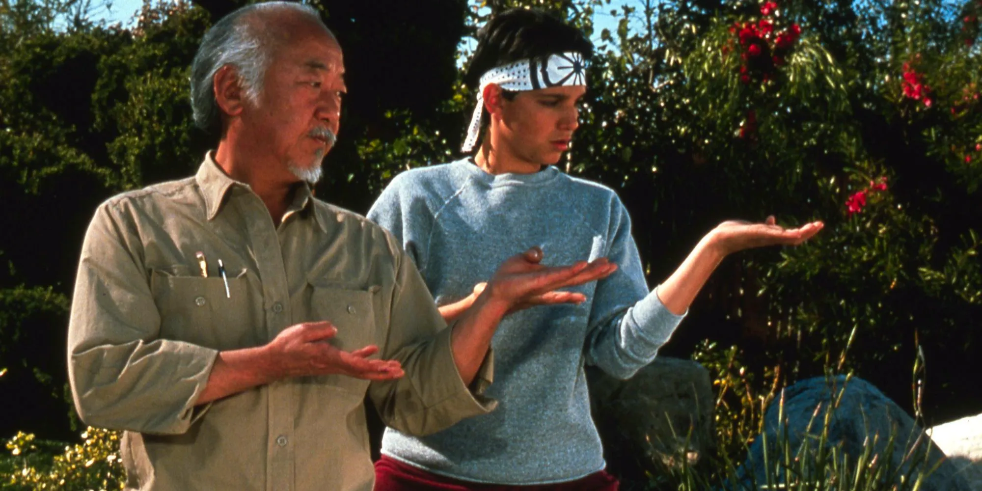 The Karate Kid Ralph Macchio Pat Morita Image