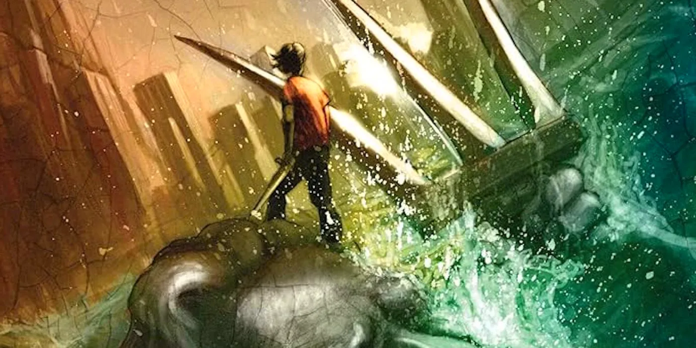 The Lightning Thief book cover cropped Image