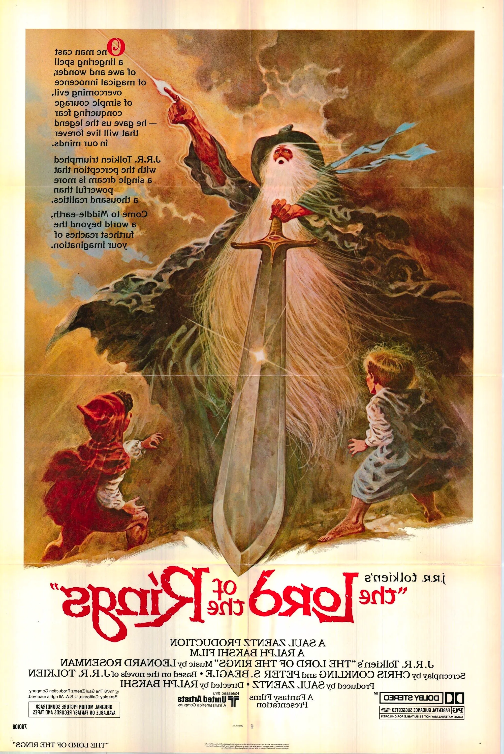 The Lord of the Rings 1978 Poster Image