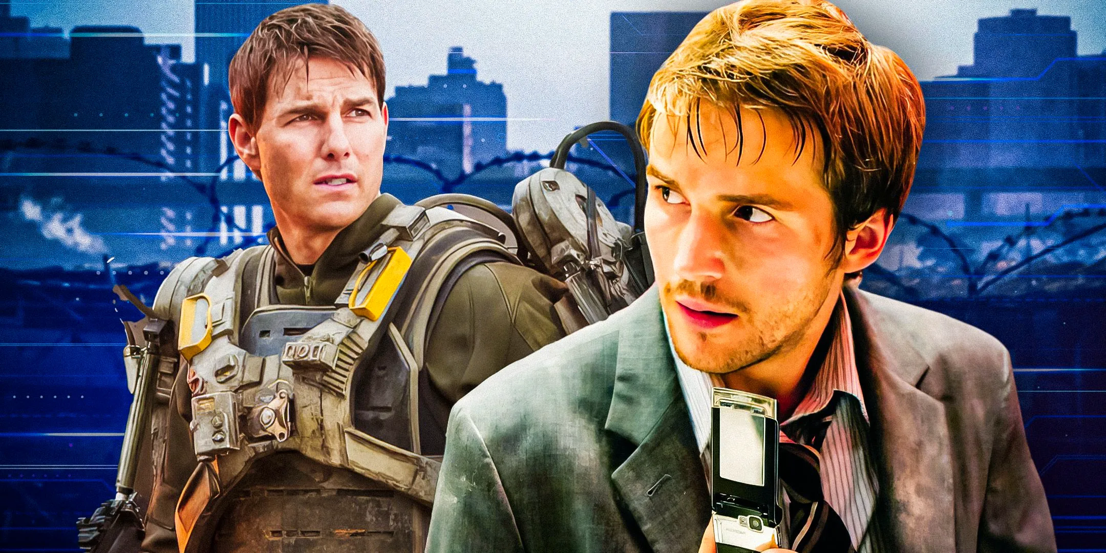 The main characters of Cloverfield and The Edge of Tomorrow edited together on a cover thumbnail. Image