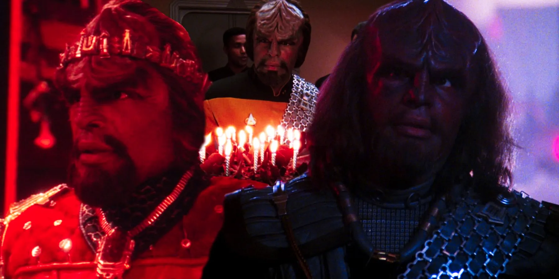 The many faces of Michael Dorn as Worf in Star Trek Image