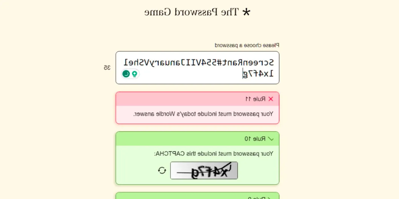 The Password Game Rules Attempt Image