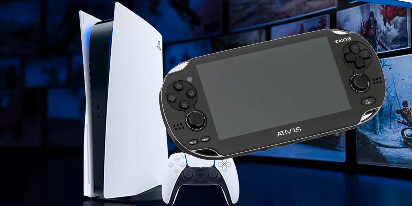 The PlayStation Vita with the PlayStation 5 Image