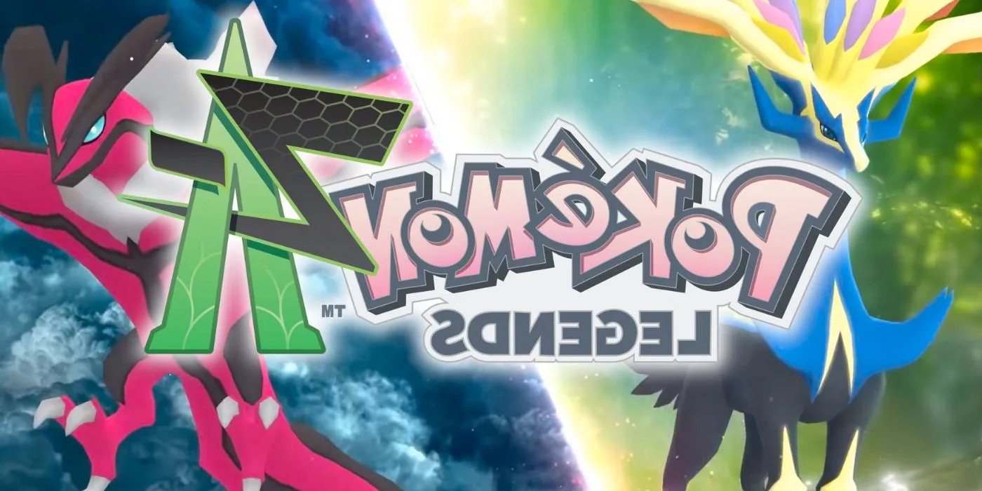 The Pokemon Legends Z-A Logo on top of Xerneas and Yveltal Image