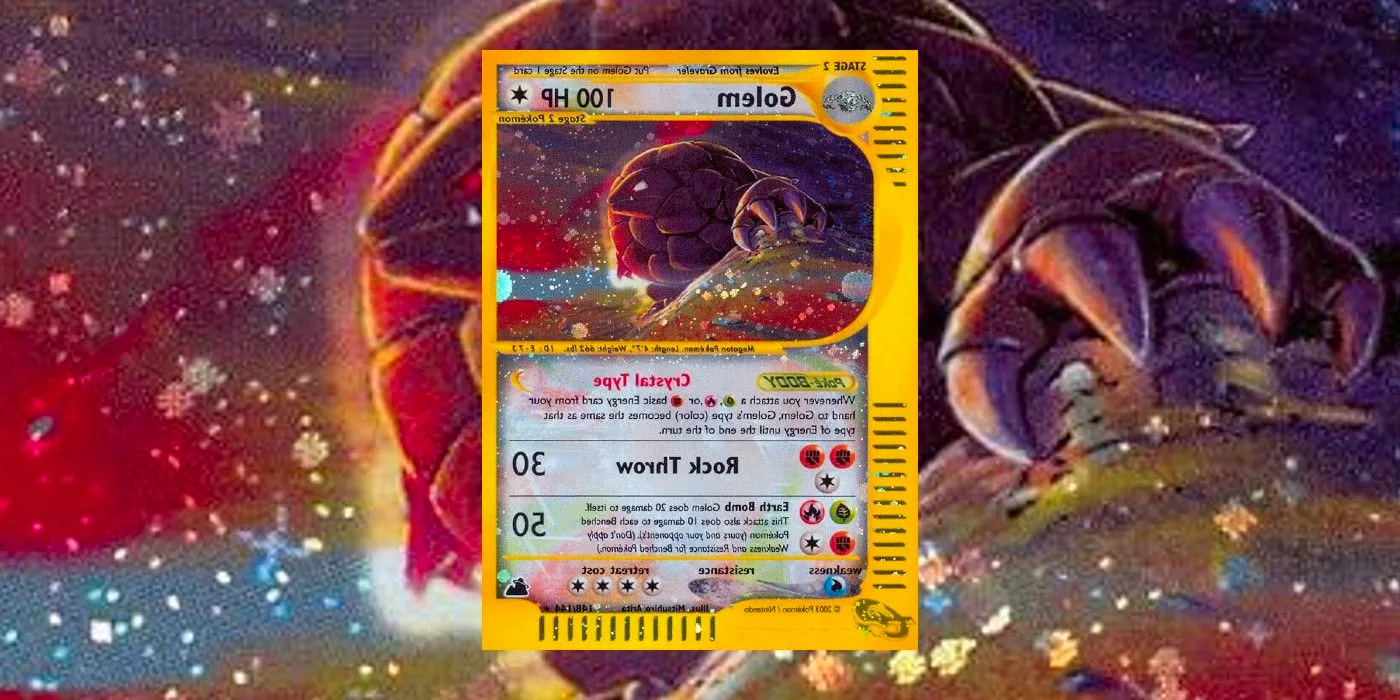 The Pokemon Trading Card Game's Golem (Skyridge 148/144) card. Image