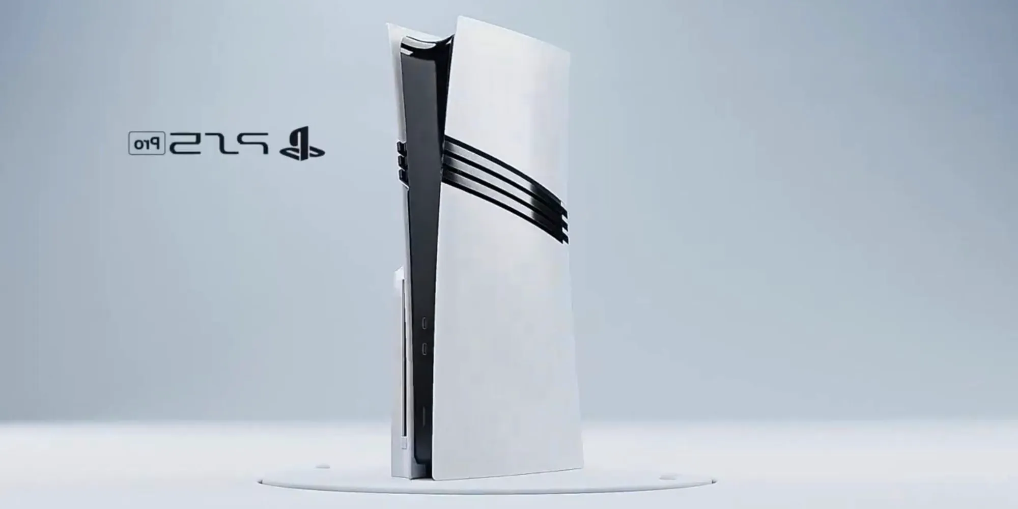 The PS5 Pro in a white void. Image