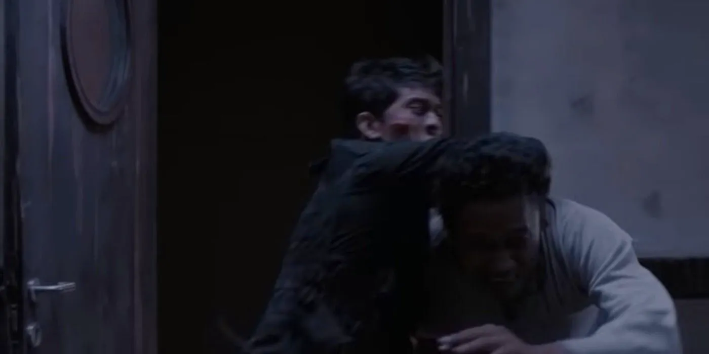 The Raid 2: Redemption (2012) an antagonist get thrown in in air and breaks their back Image