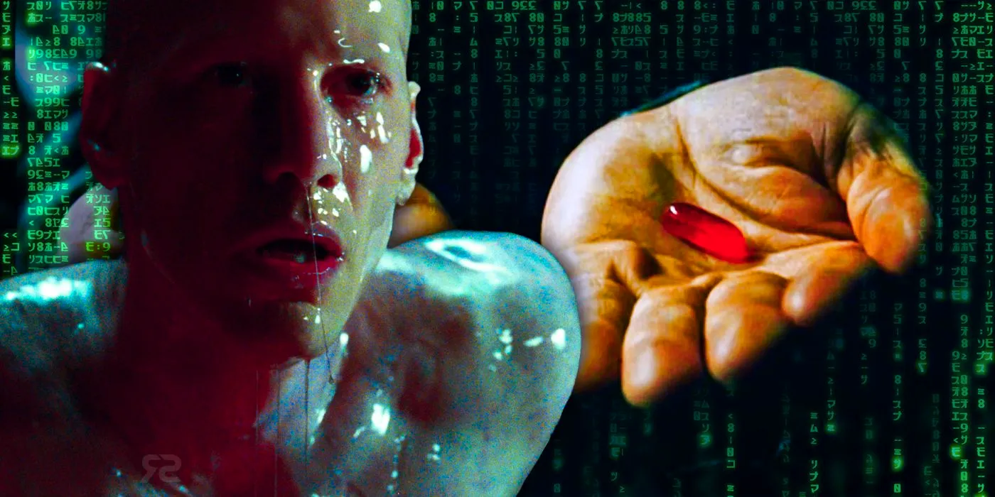 The red pill and Neo in The Matrix Image