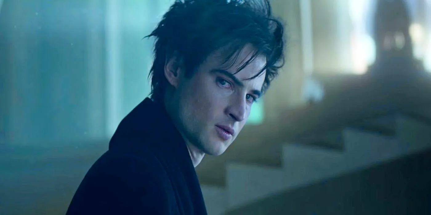 The Sandman season 1 Tom Sturridge as Dream looking at something offscreen  Image