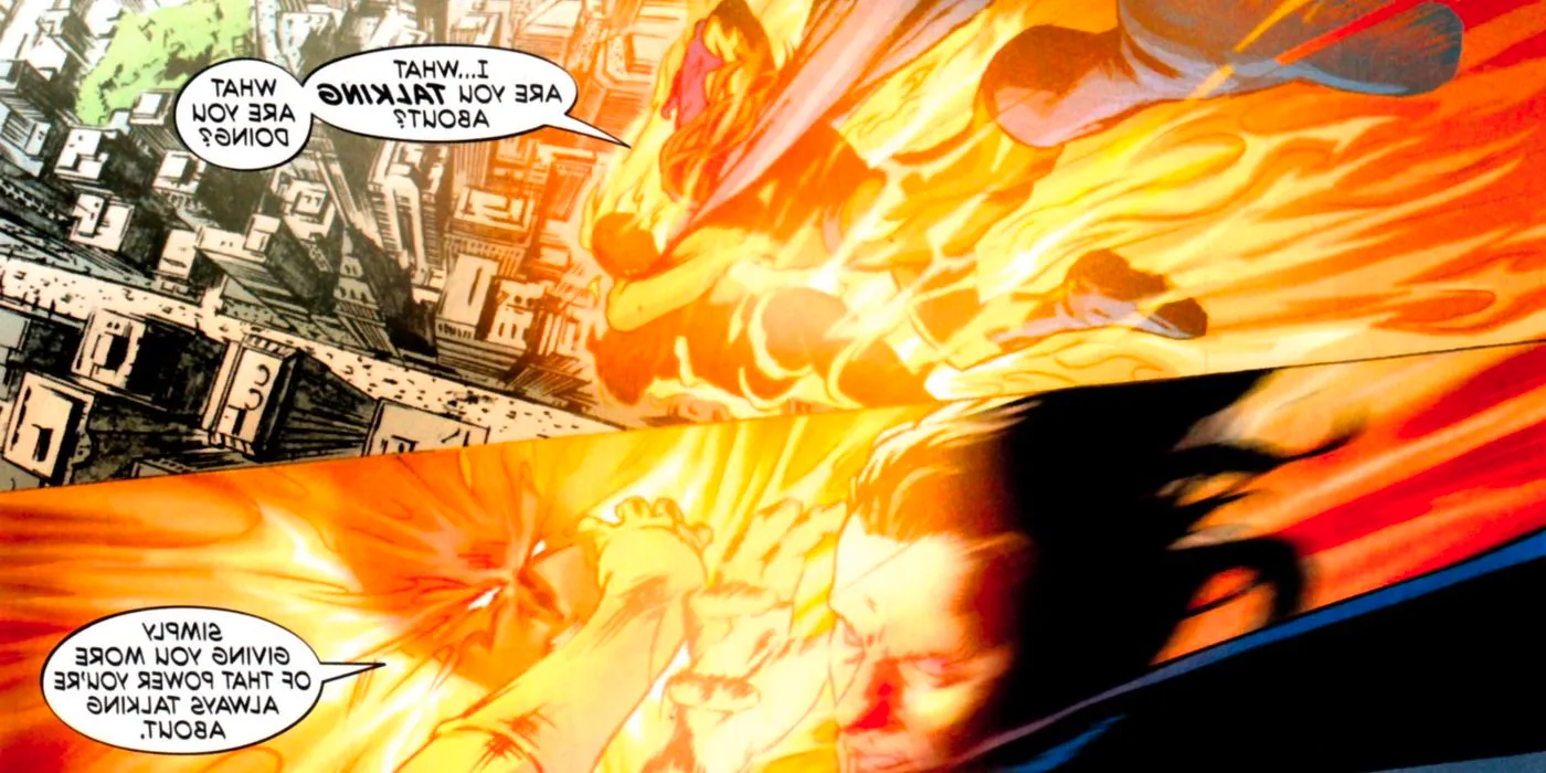 The Sentry vs Human Torch.  Image