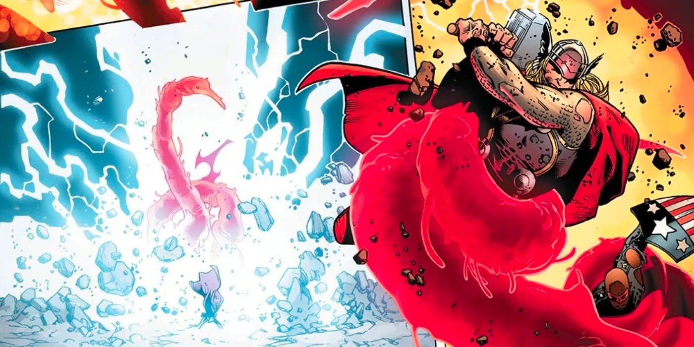 The Sentry vs Thor.  Image