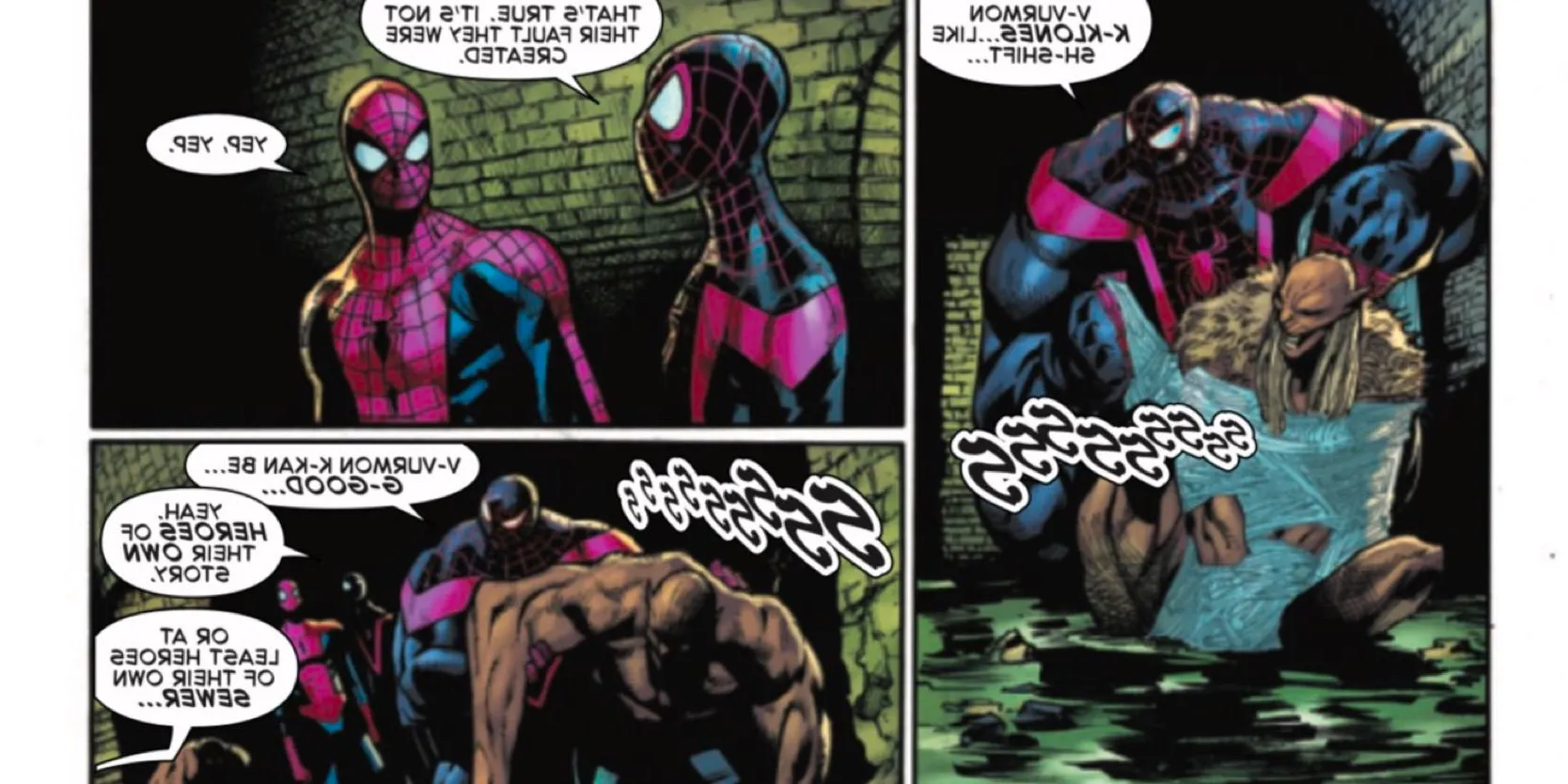 The Spectacular Spider-Men #2 - Shift defends his underground vermin community Image