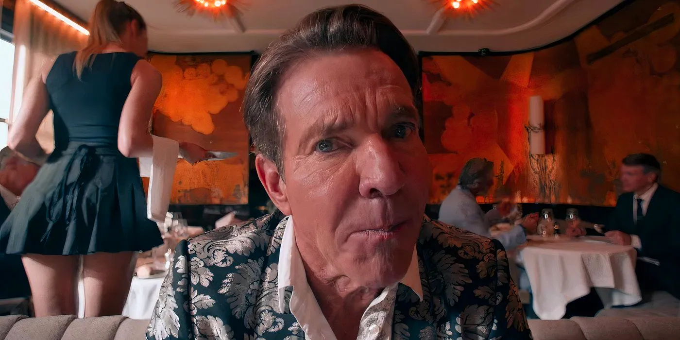 The Substance Dennis Quaid eating shrimp Image