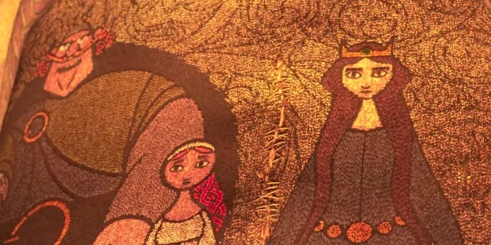 The Tapestry torn by Merida in Disney's Brave Image