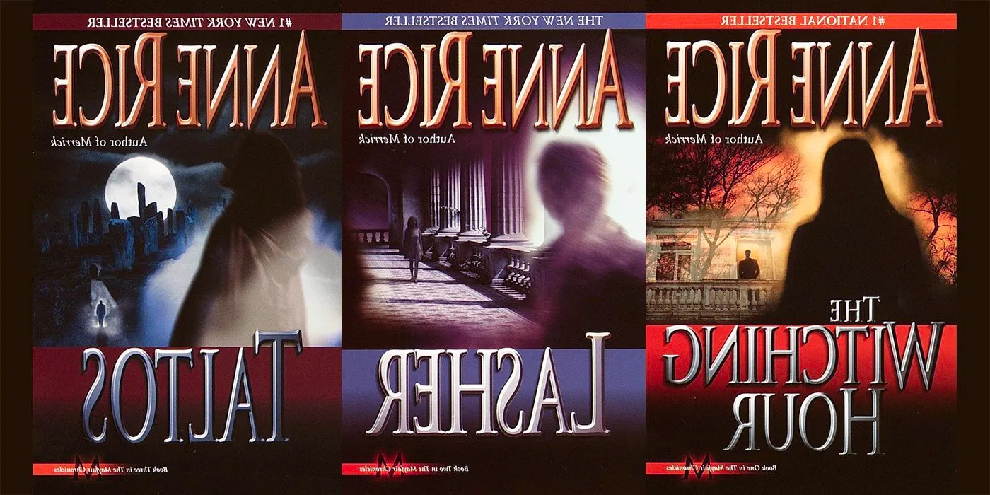 The three books in Lives of the Mayfair Witches Trilogy by Anne Rice. Image