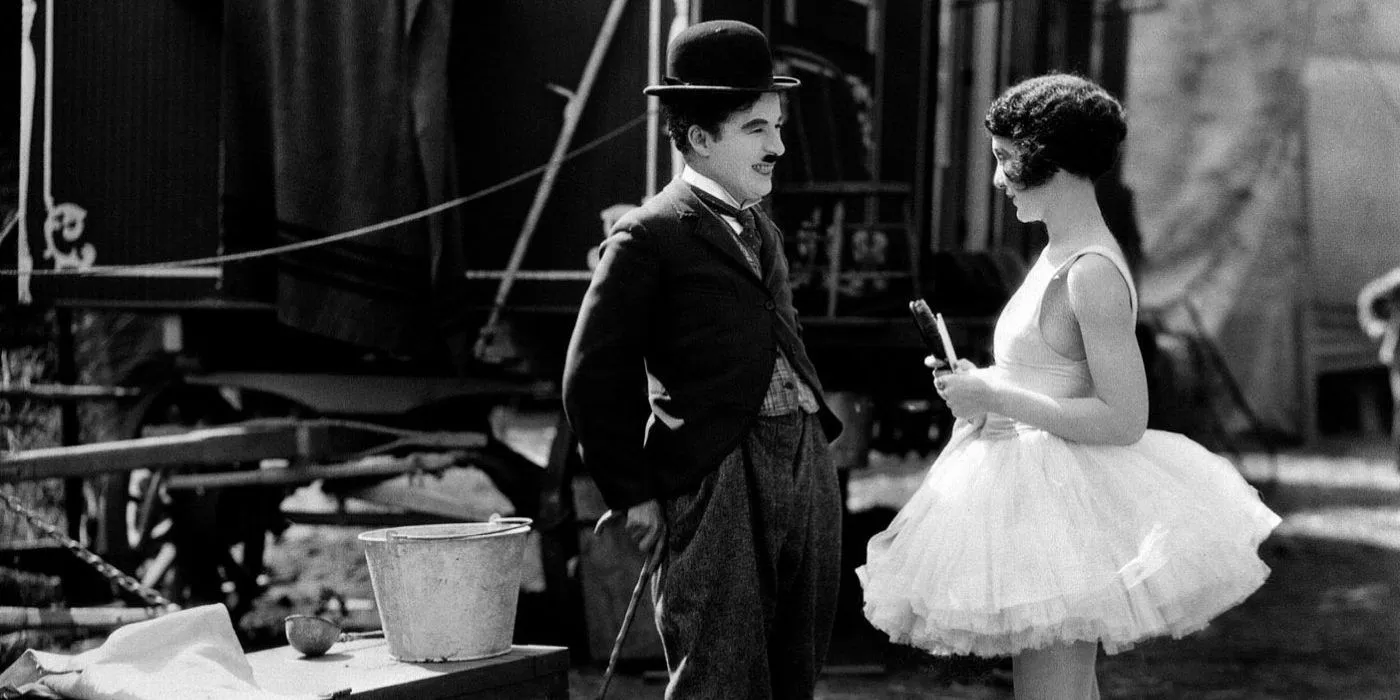 The Tramp talks to a young woman in The Circus  Image