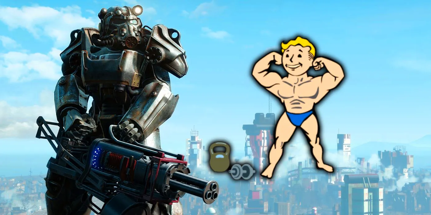 The Vault Boy symbol for Strength alongside Power Armor Image