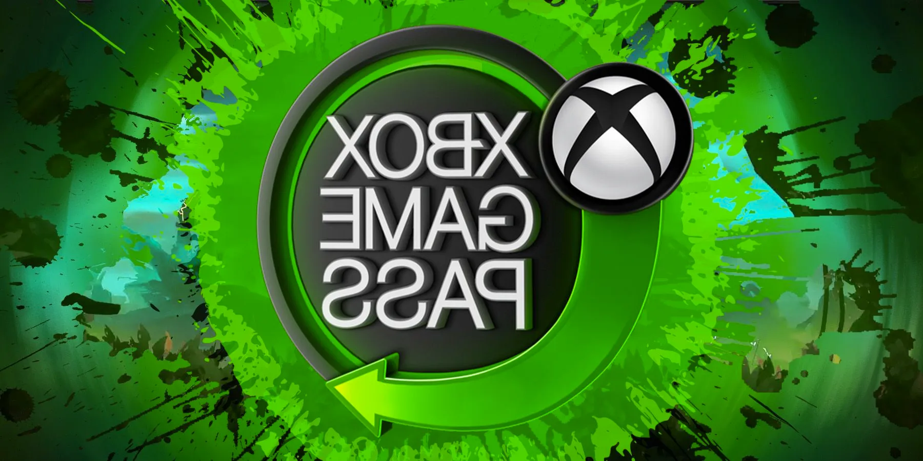 The Xbox Game Pass Logo on a dynamic green background. Image