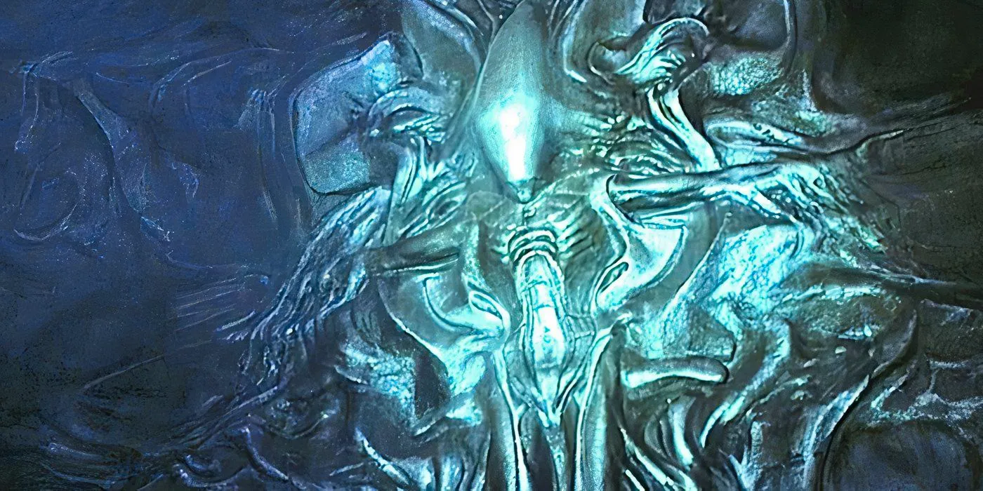 The Xenomorph mural in Prometheus.  Image