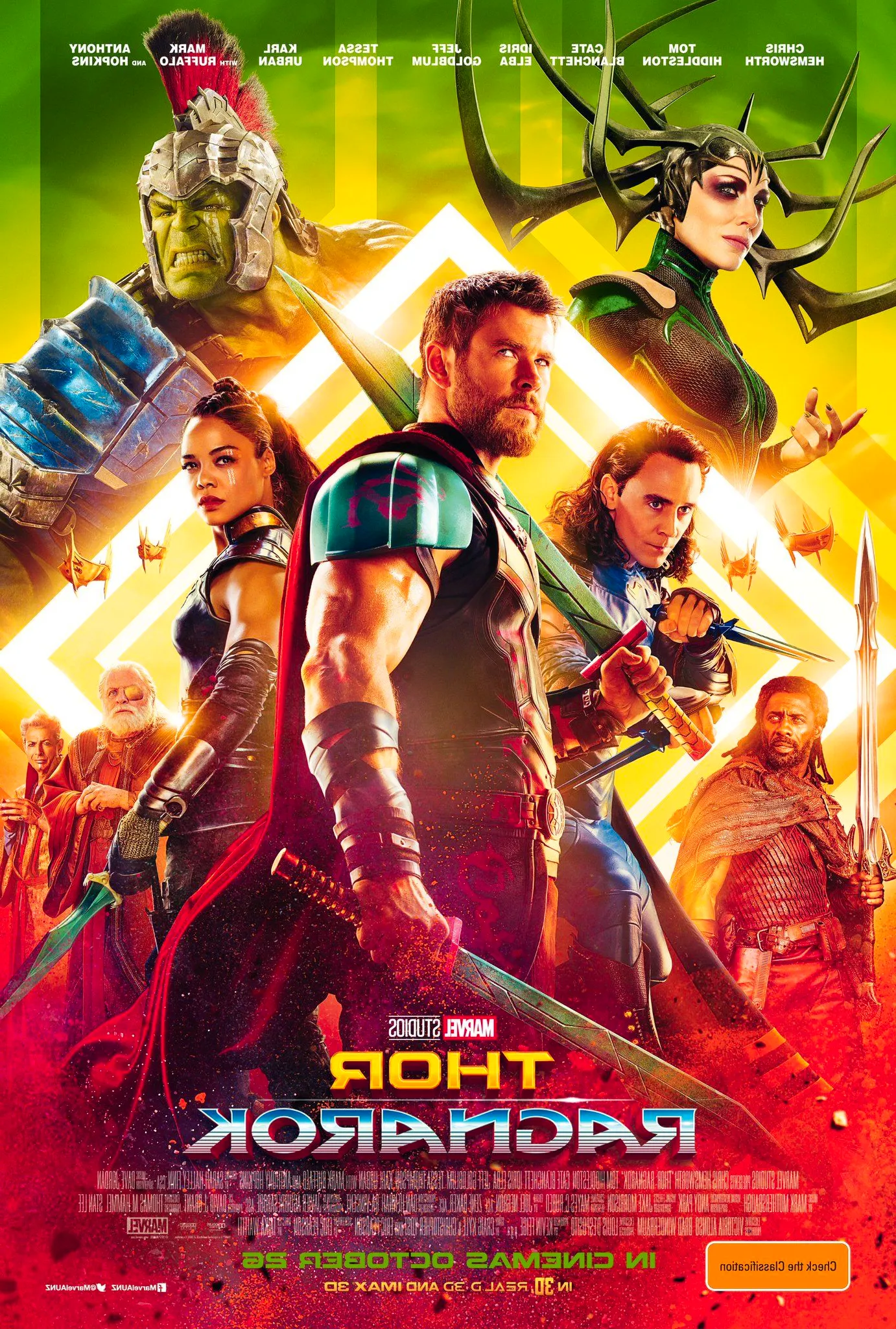 Thor Ragnarok Australia Poster Image