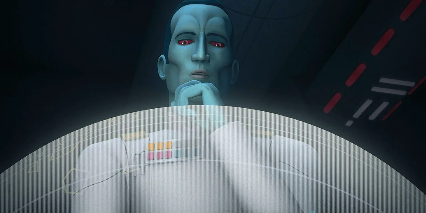 thrawn analyzing something in star wars rebels Image